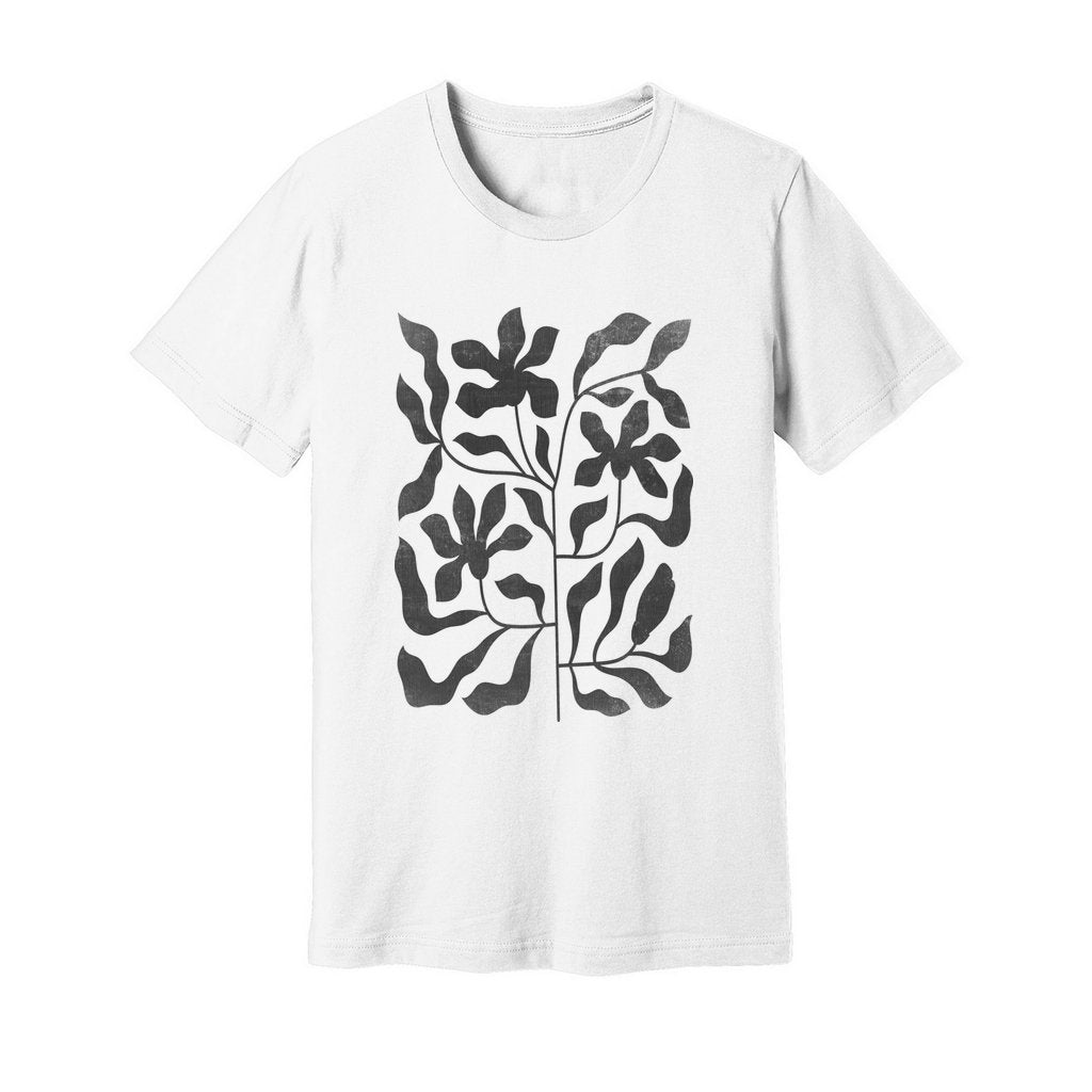 Minimalist Floral Print T-Shirt - Rue Mentana