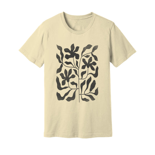 Minimalist Floral Print T-Shirt - Rue Mentana
