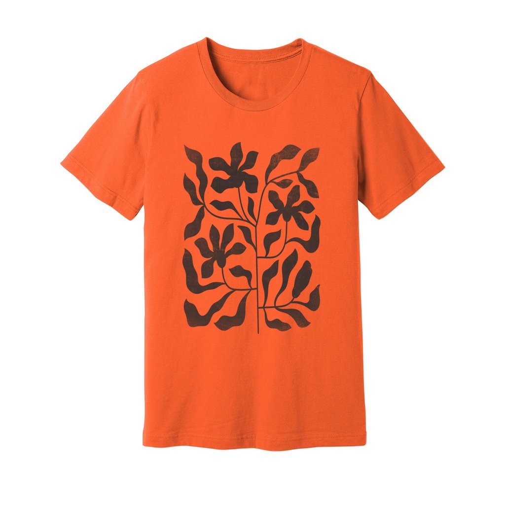 Minimalist Floral Print T-Shirt - Rue Mentana