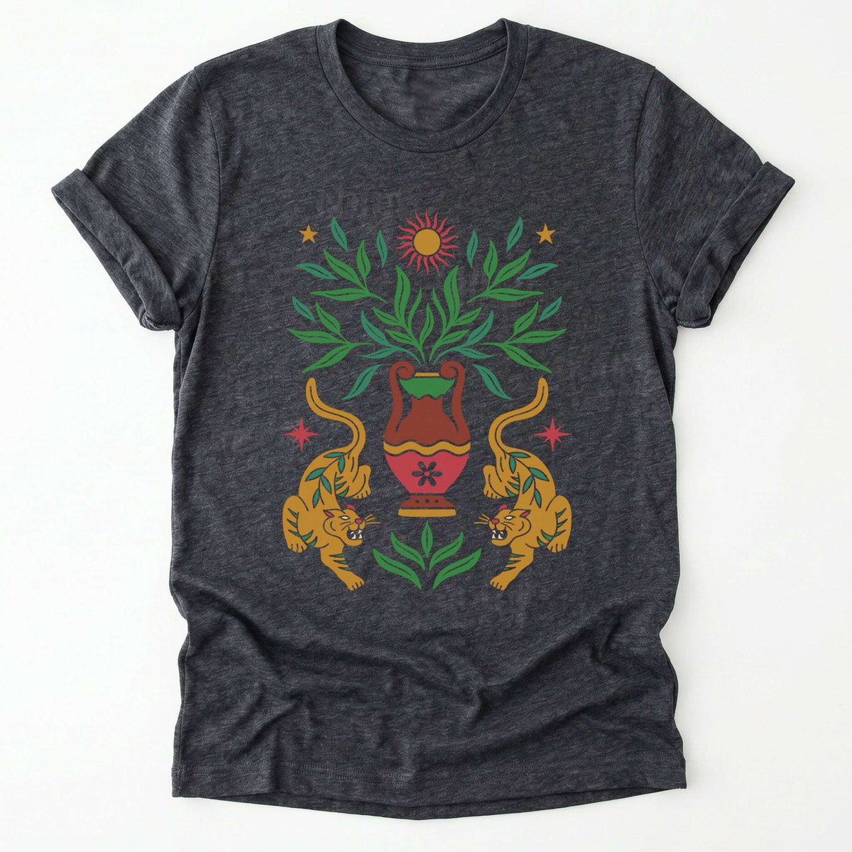 Boho Tiger Sun Classic T-Shirt