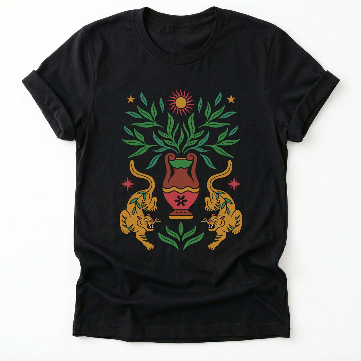 Boho Tiger Sun Classic T-Shirt