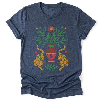 Boho Tiger Sun Classic T-Shirt