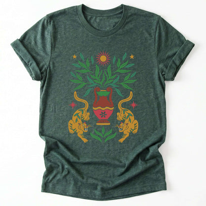 Boho Tiger Sun Classic T-Shirt