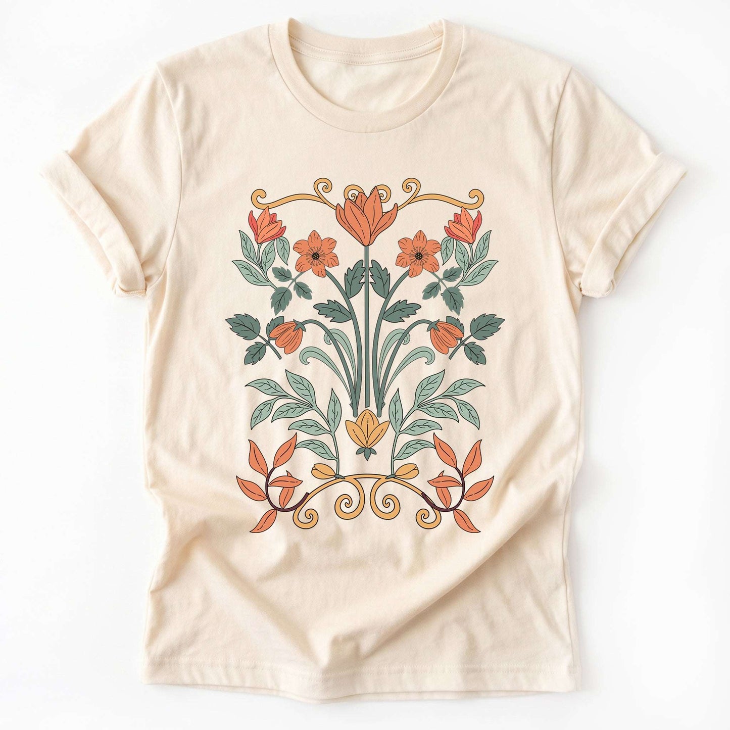 Floral Art Nouveau Classic T-Shirt