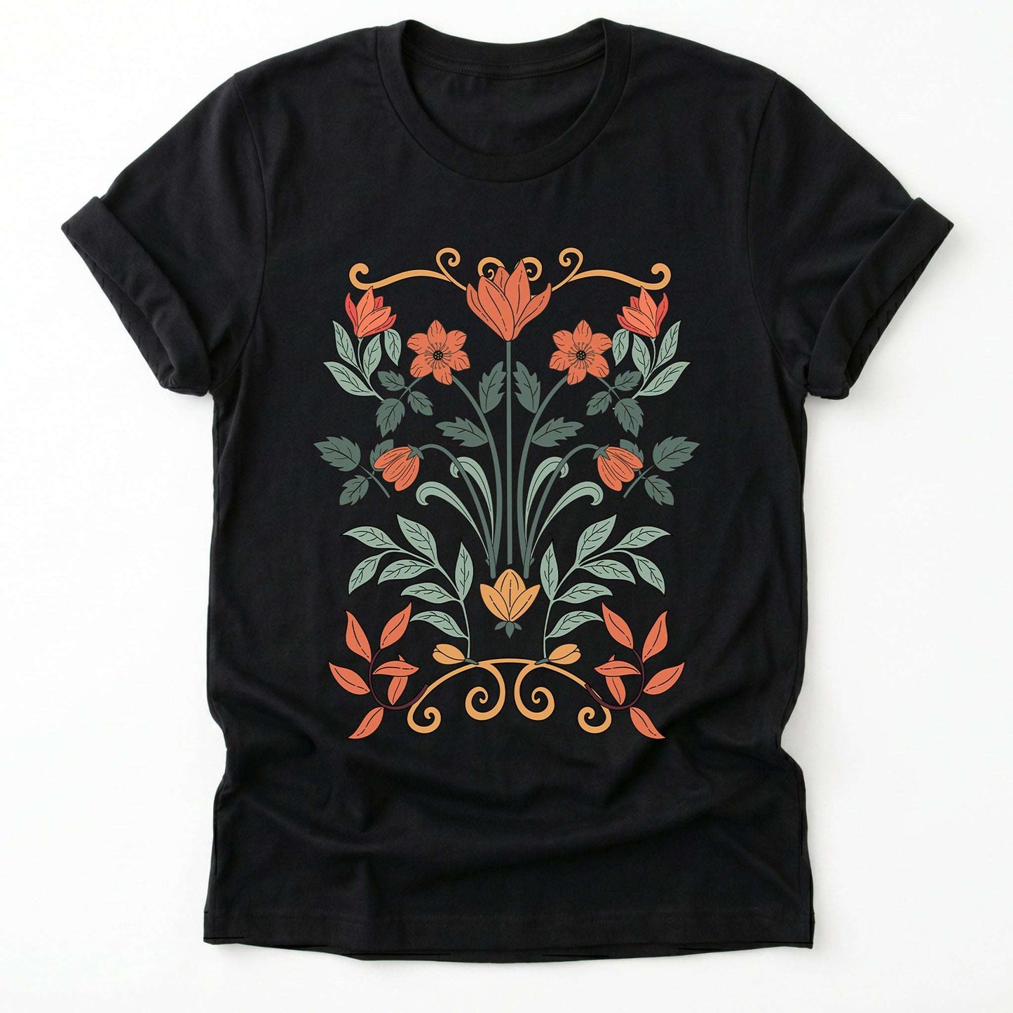 Floral Art Nouveau Classic T-Shirt