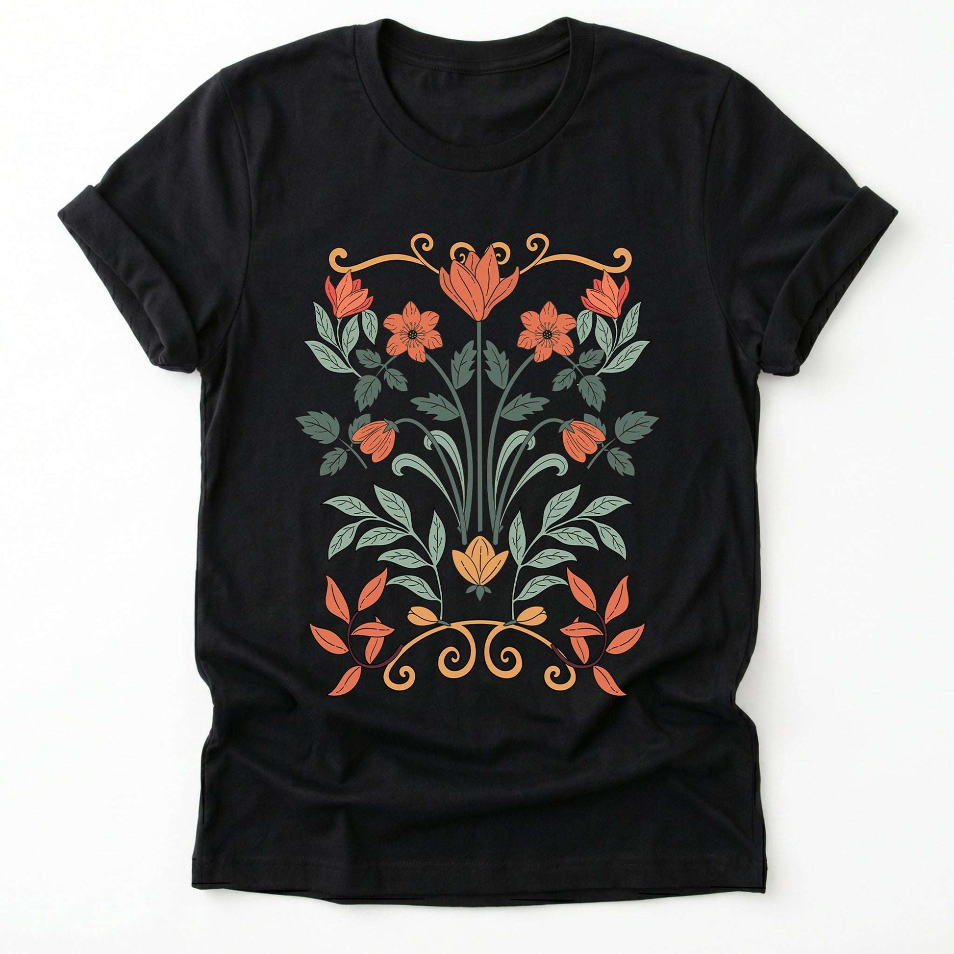 Floral Art Nouveau Classic T-Shirt