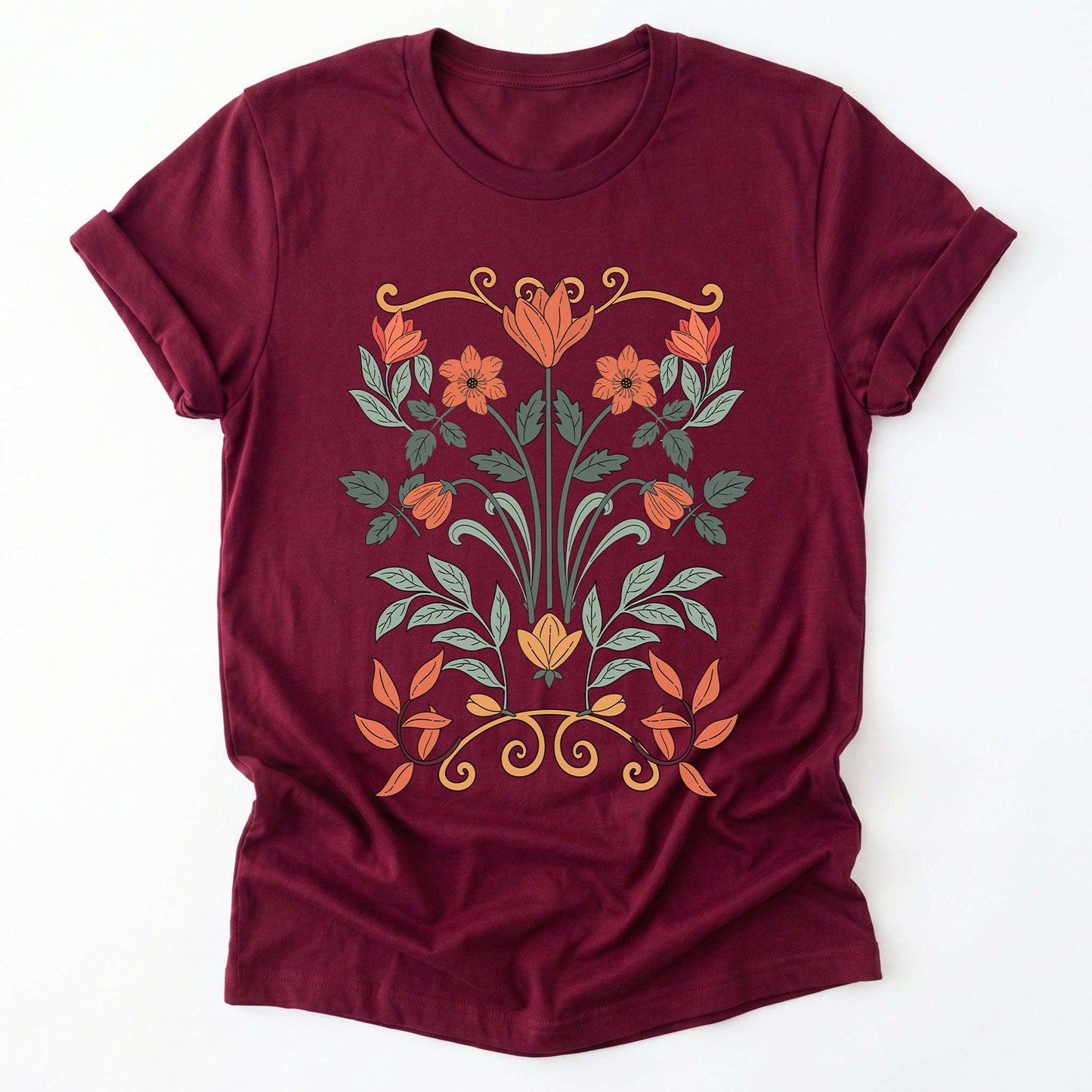 Floral Art Nouveau Classic T-Shirt