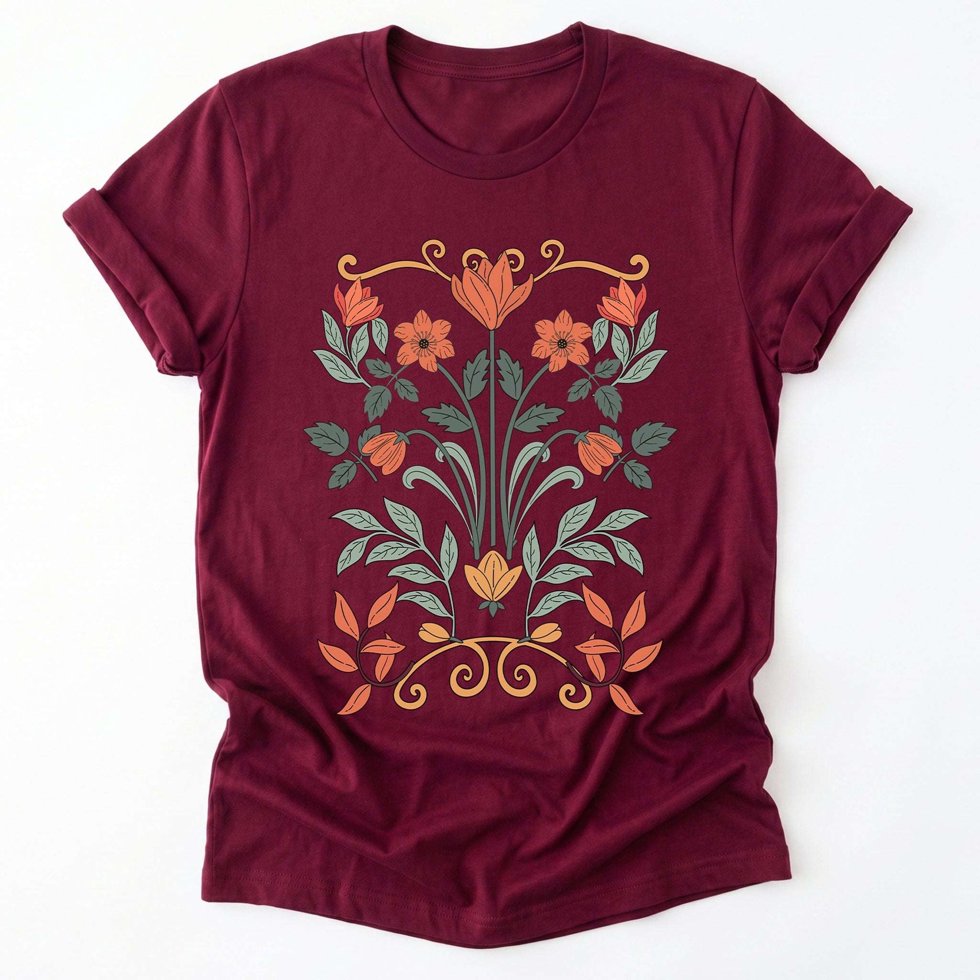 Floral Art Nouveau Classic T-Shirt