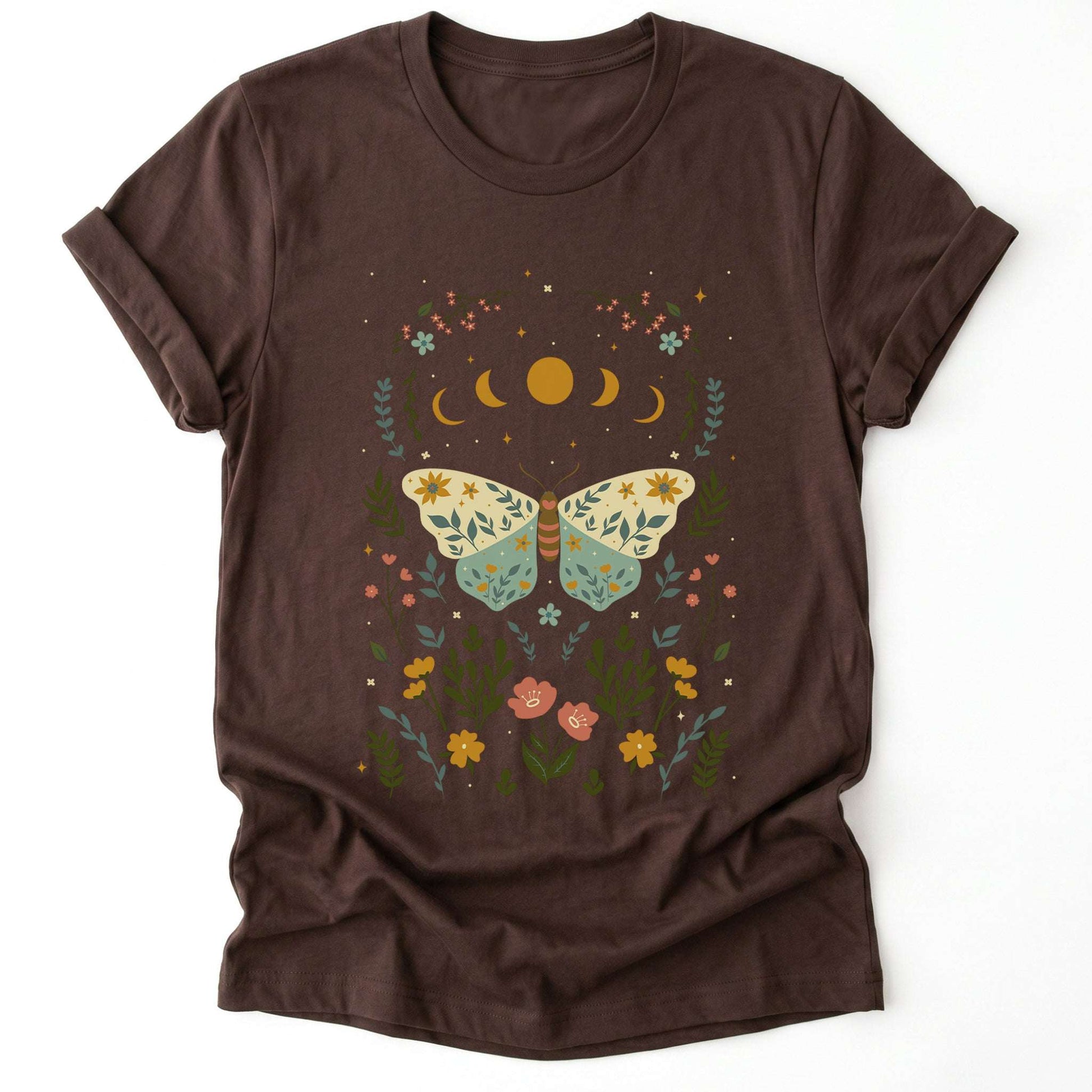 Boho Floral Butterfly Classic T-Shirt