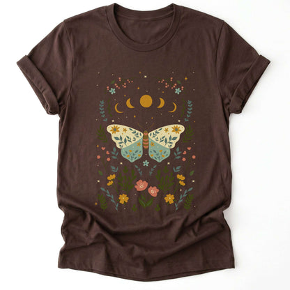 Boho Floral Butterfly Classic T-Shirt