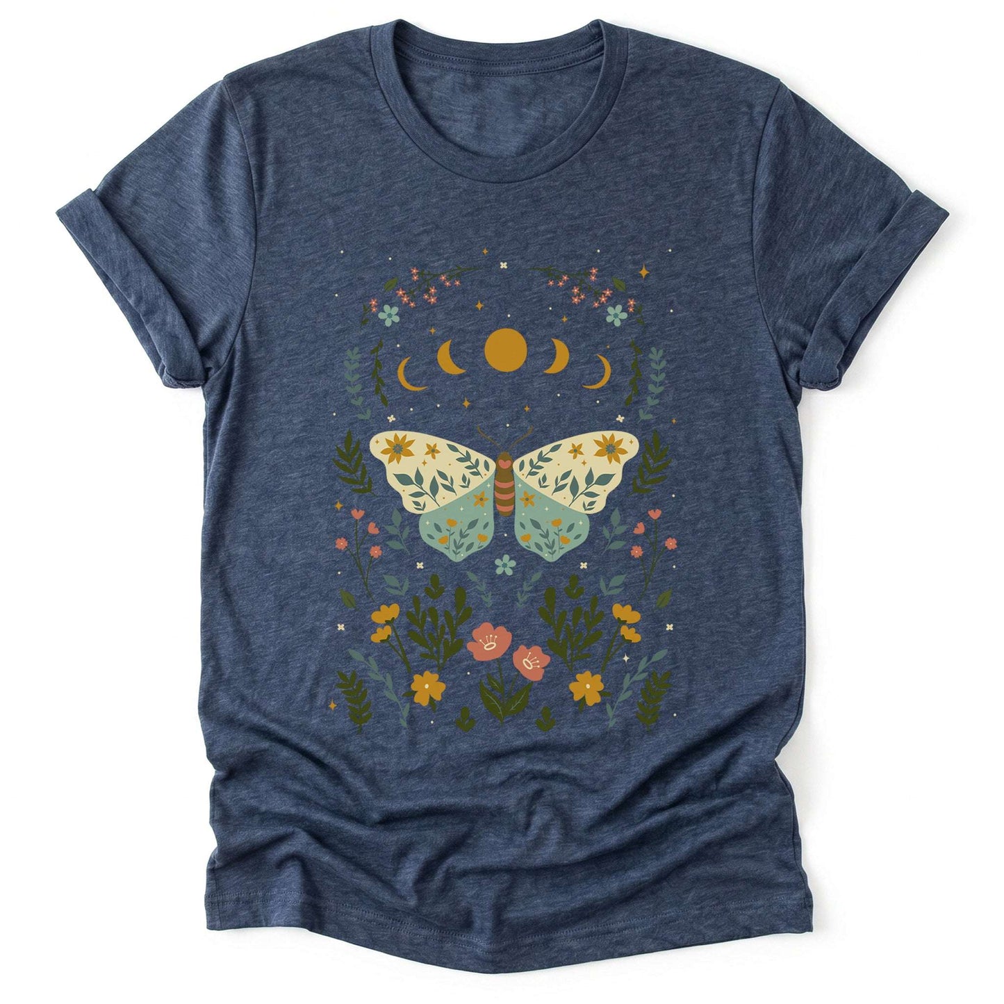 Boho Floral Butterfly Classic T-Shirt