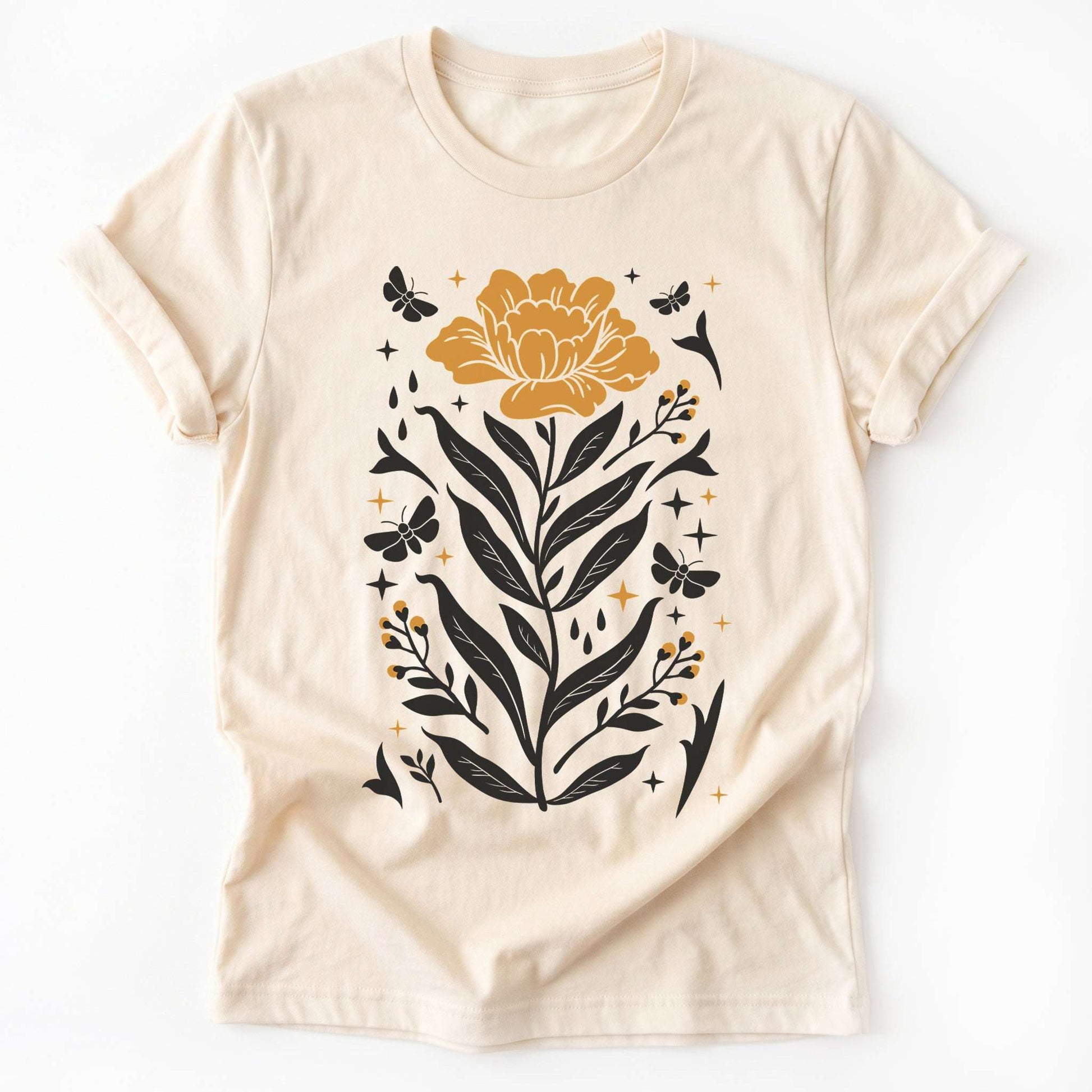 Boho Mystical Wildflowers Classic T-Shirt