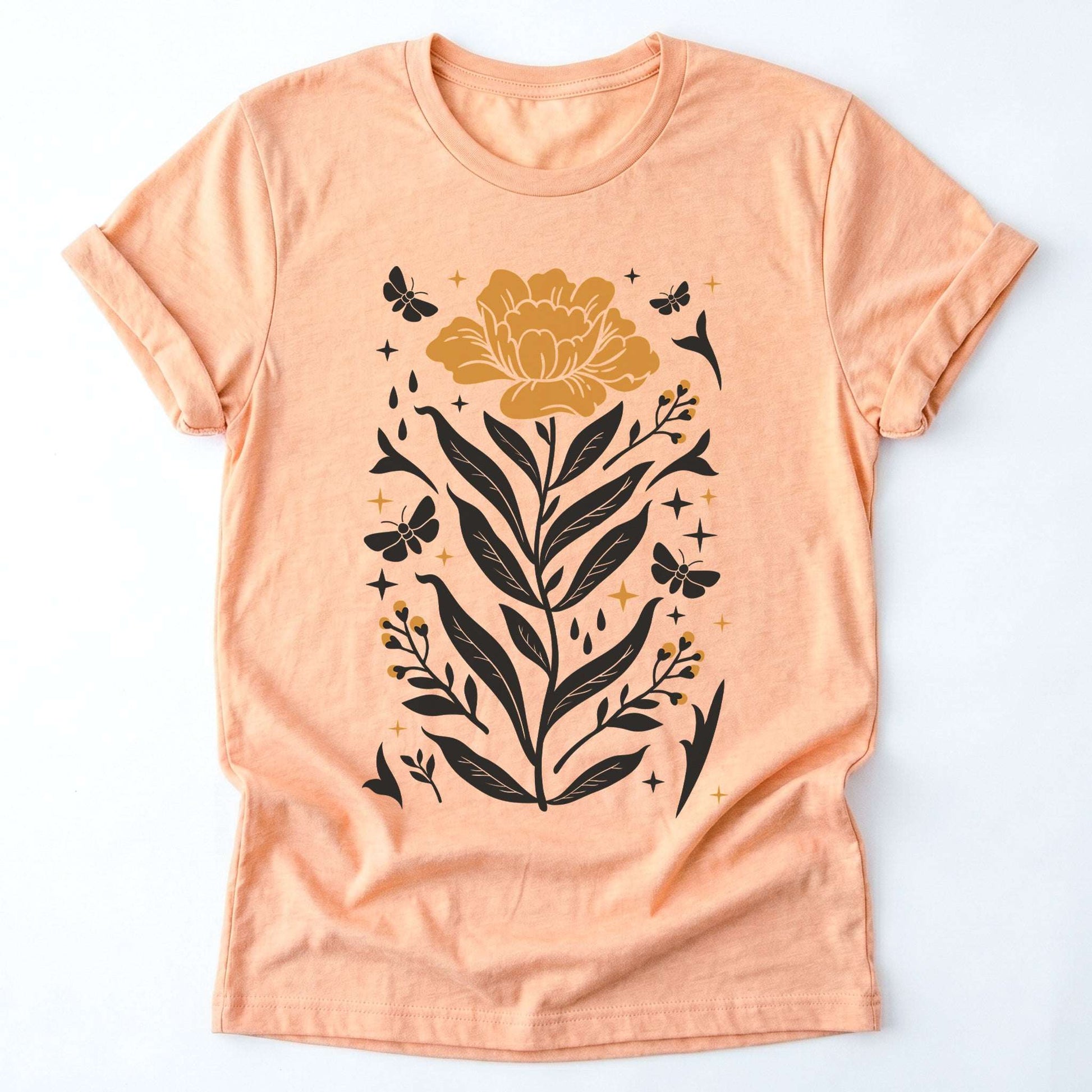 Boho Mystical Wildflowers Classic T-Shirt