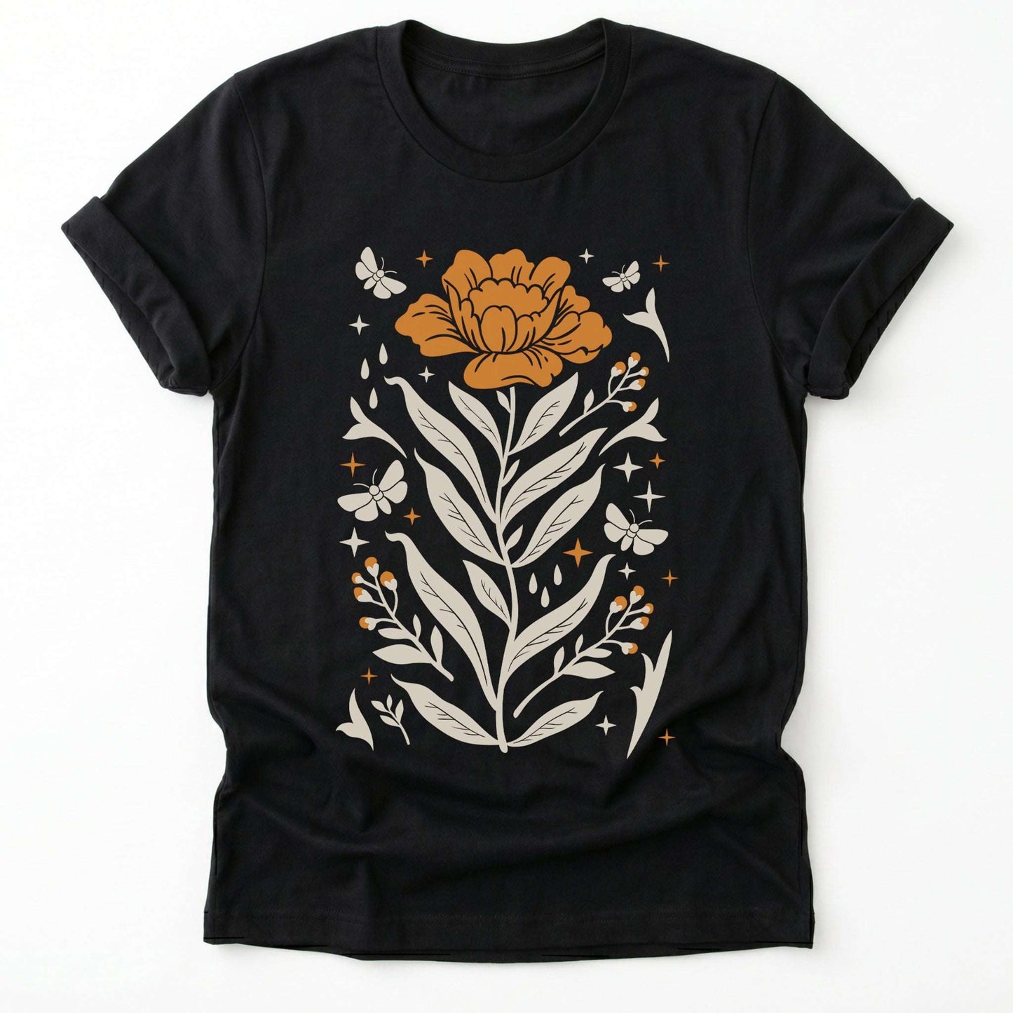 Boho Mystical Wildflowers Classic T-Shirt