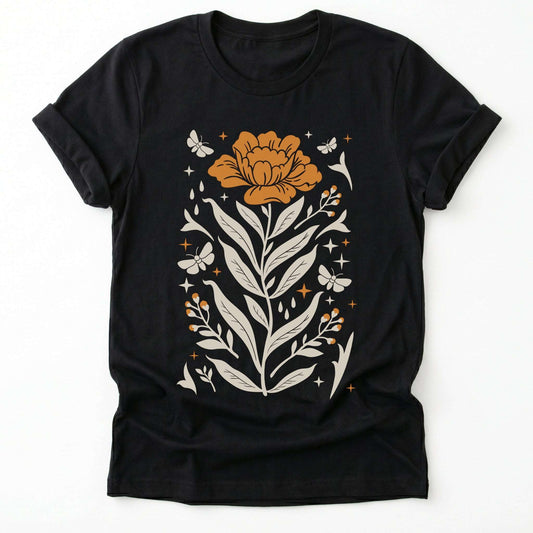 Boho Mystical Wildflowers Classic T-Shirt