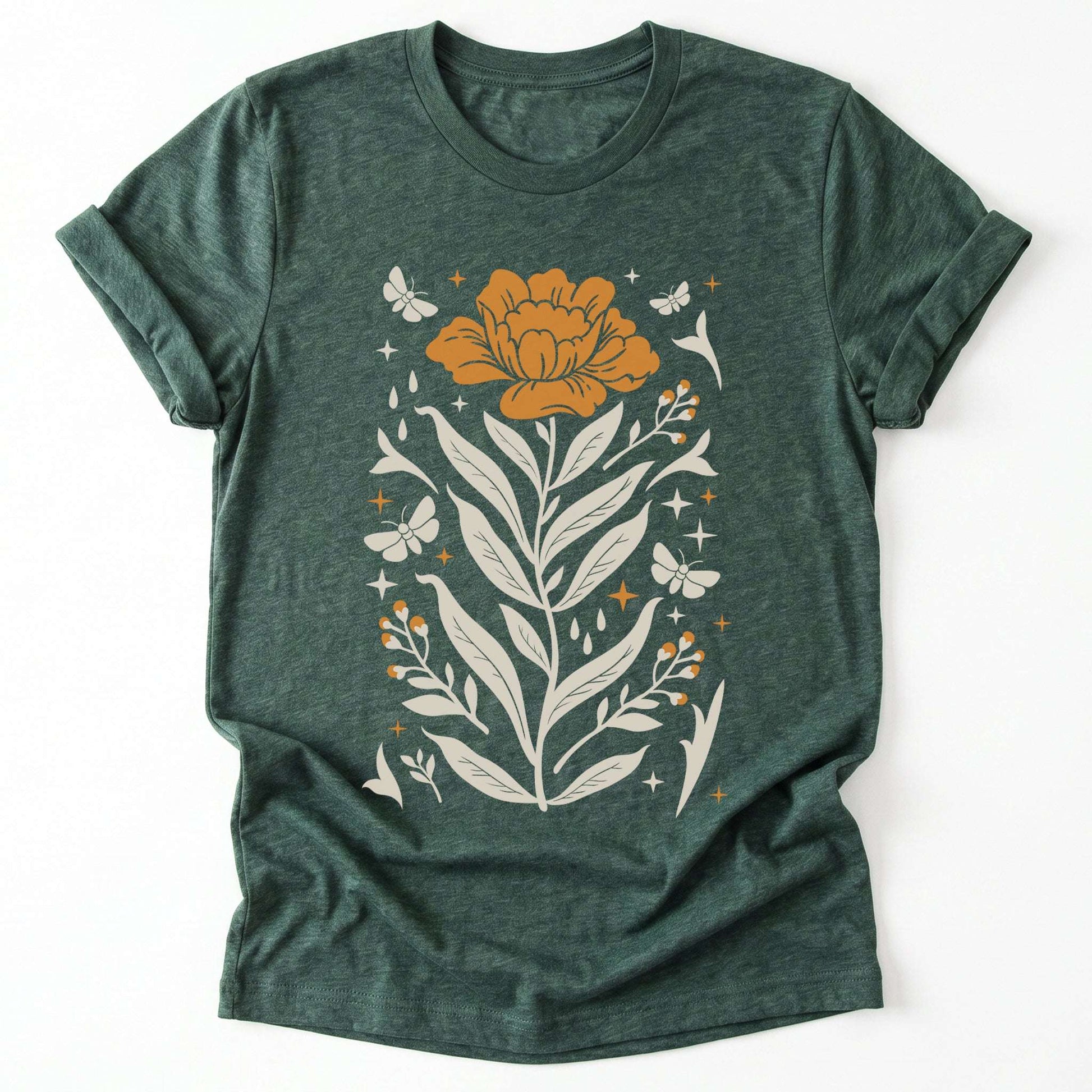 Boho Mystical Wildflowers Classic T-Shirt
