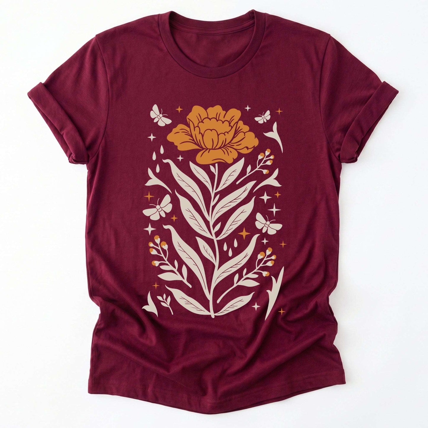 Boho Mystical Wildflowers Classic T-Shirt