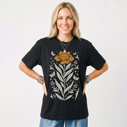 Boho Mystical Wildflowers Classic T-Shirt