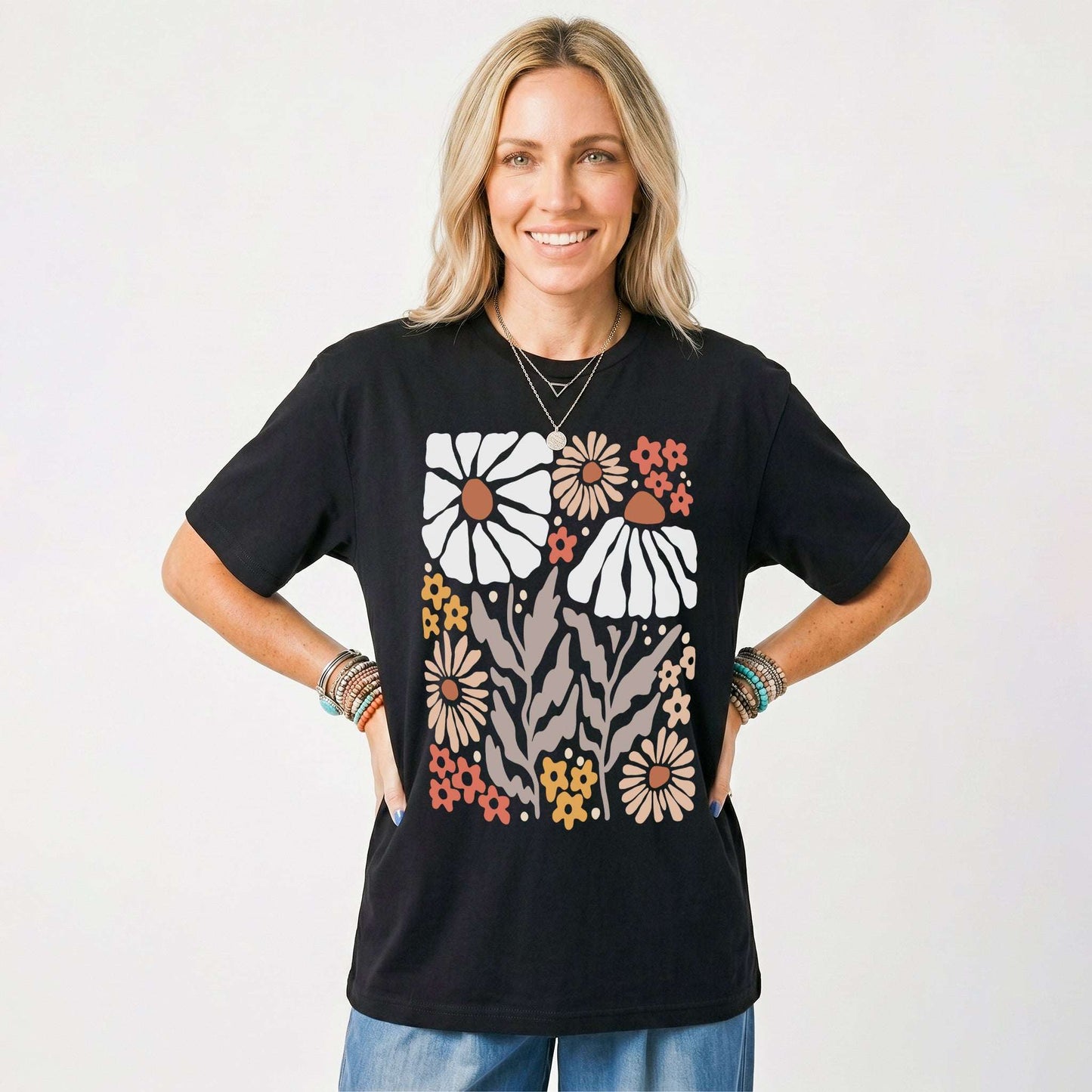 Abstract Boho Bloom Classic T-Shirt