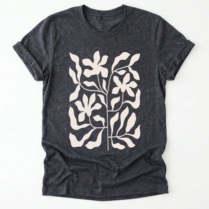 Minimalist Floral Print Classic T-Shirt