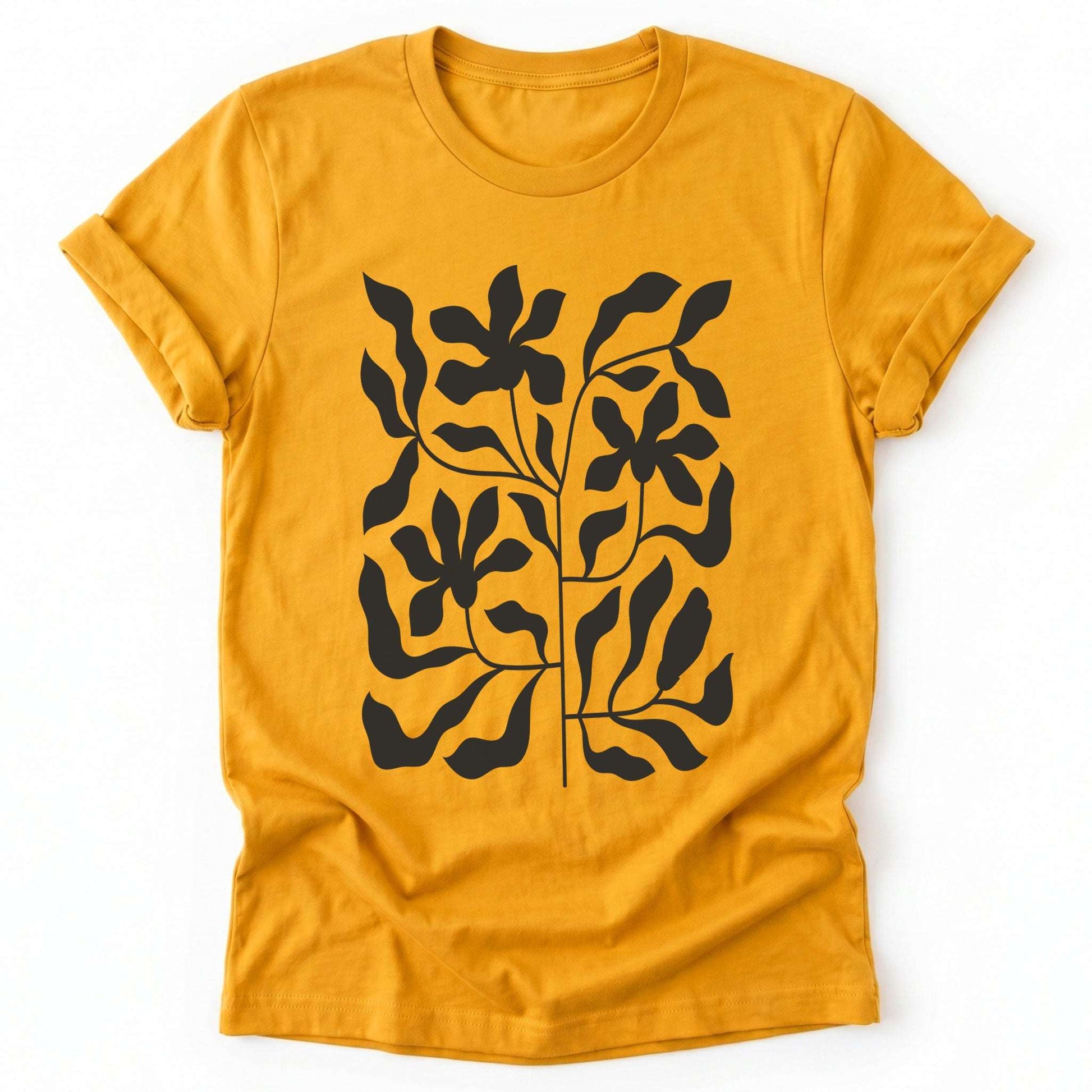 Minimalist Floral Print Classic T-Shirt