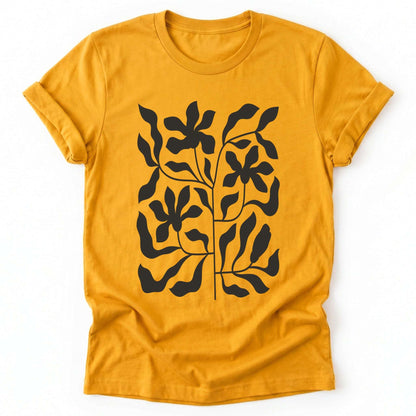 Minimalist Floral Print Classic T-Shirt