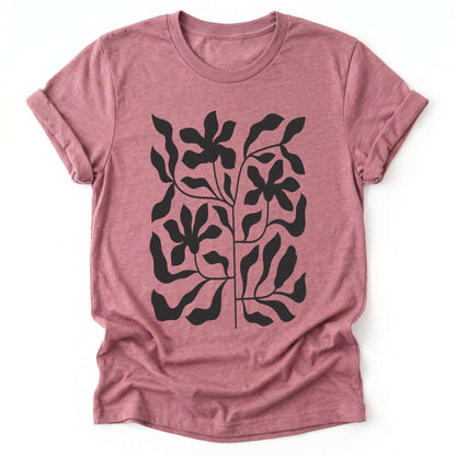 Minimalist Floral Print Classic T-Shirt
