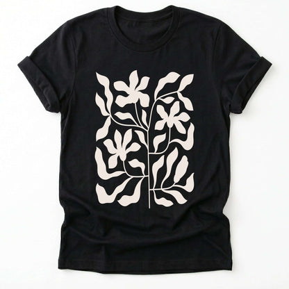 Minimalist Floral Print Classic T-Shirt
