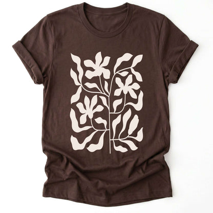 Minimalist Floral Print Classic T-Shirt