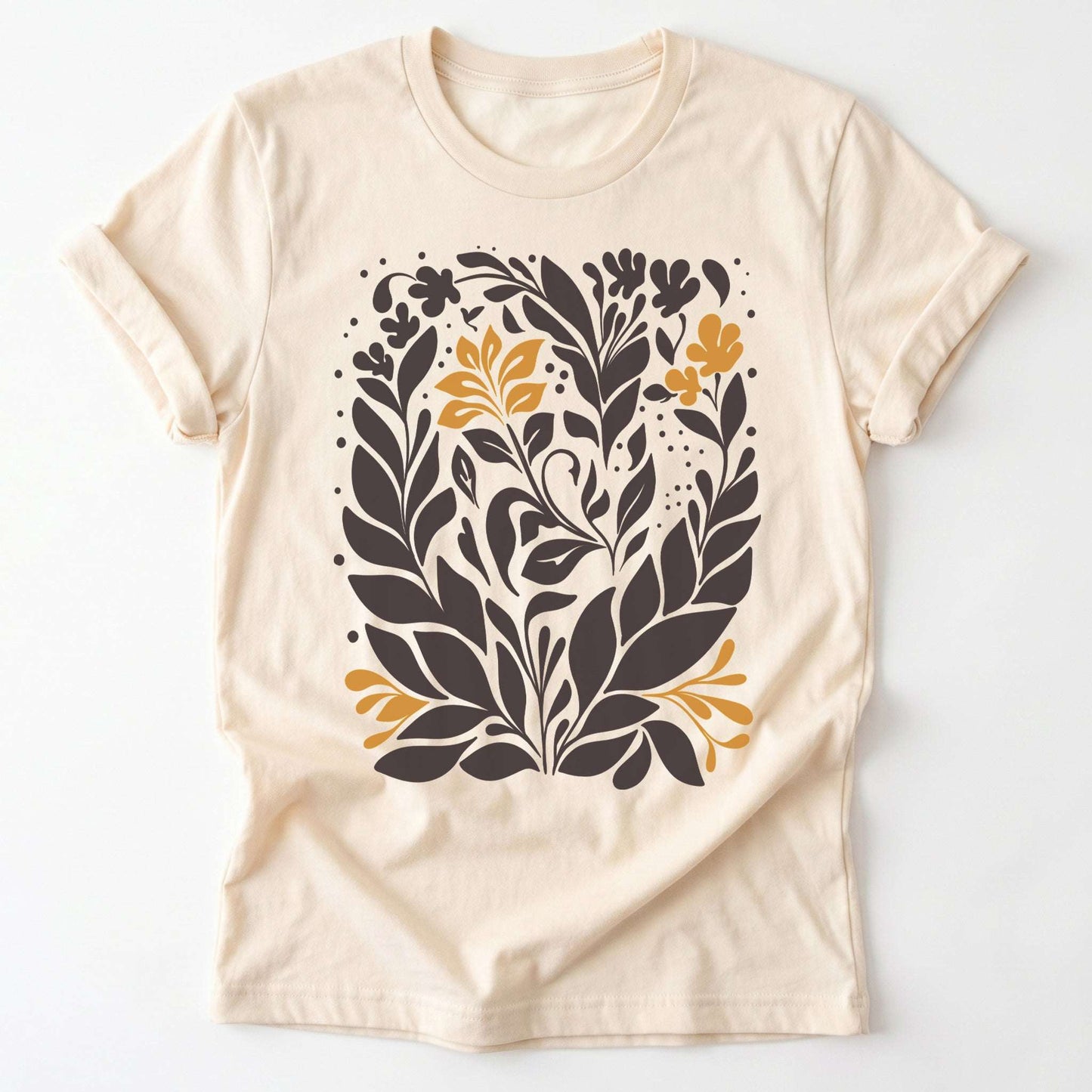 Boho Folk Floral Classic T-Shirt