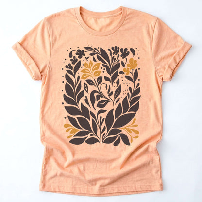 Boho Folk Floral Classic T-Shirt