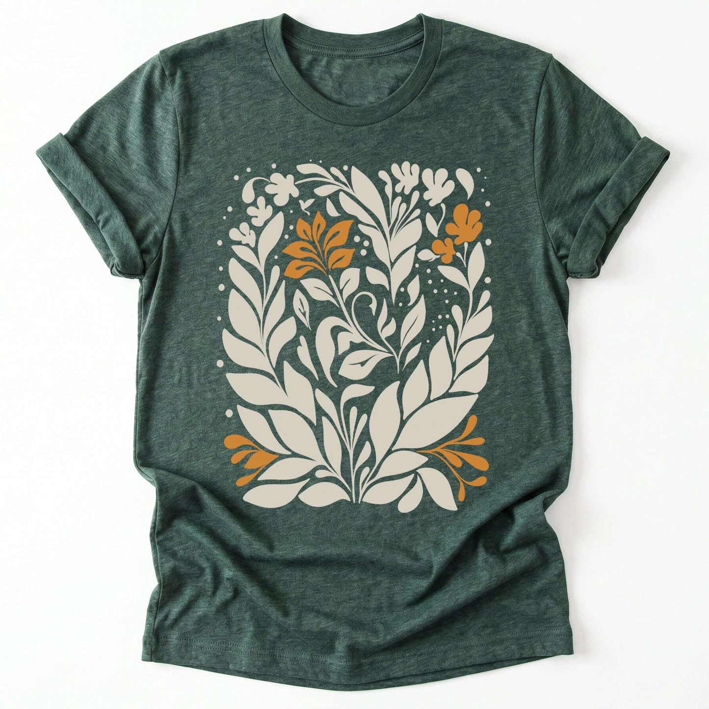 Boho Folk Floral Classic T-Shirt