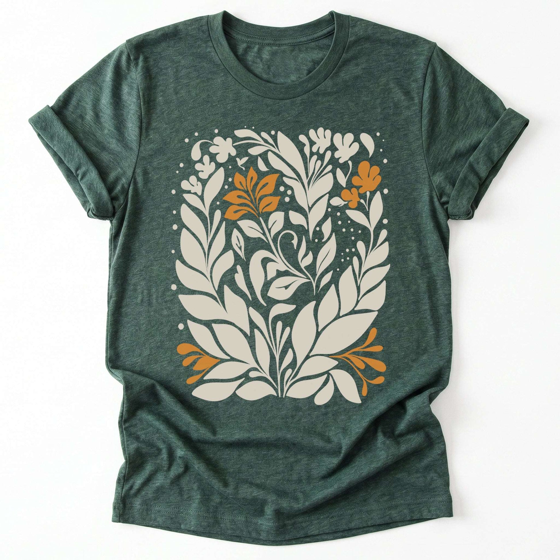 Boho Folk Floral Classic T-Shirt
