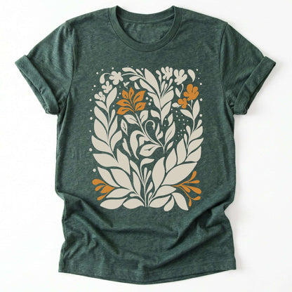 Boho Folk Floral Classic T-Shirt