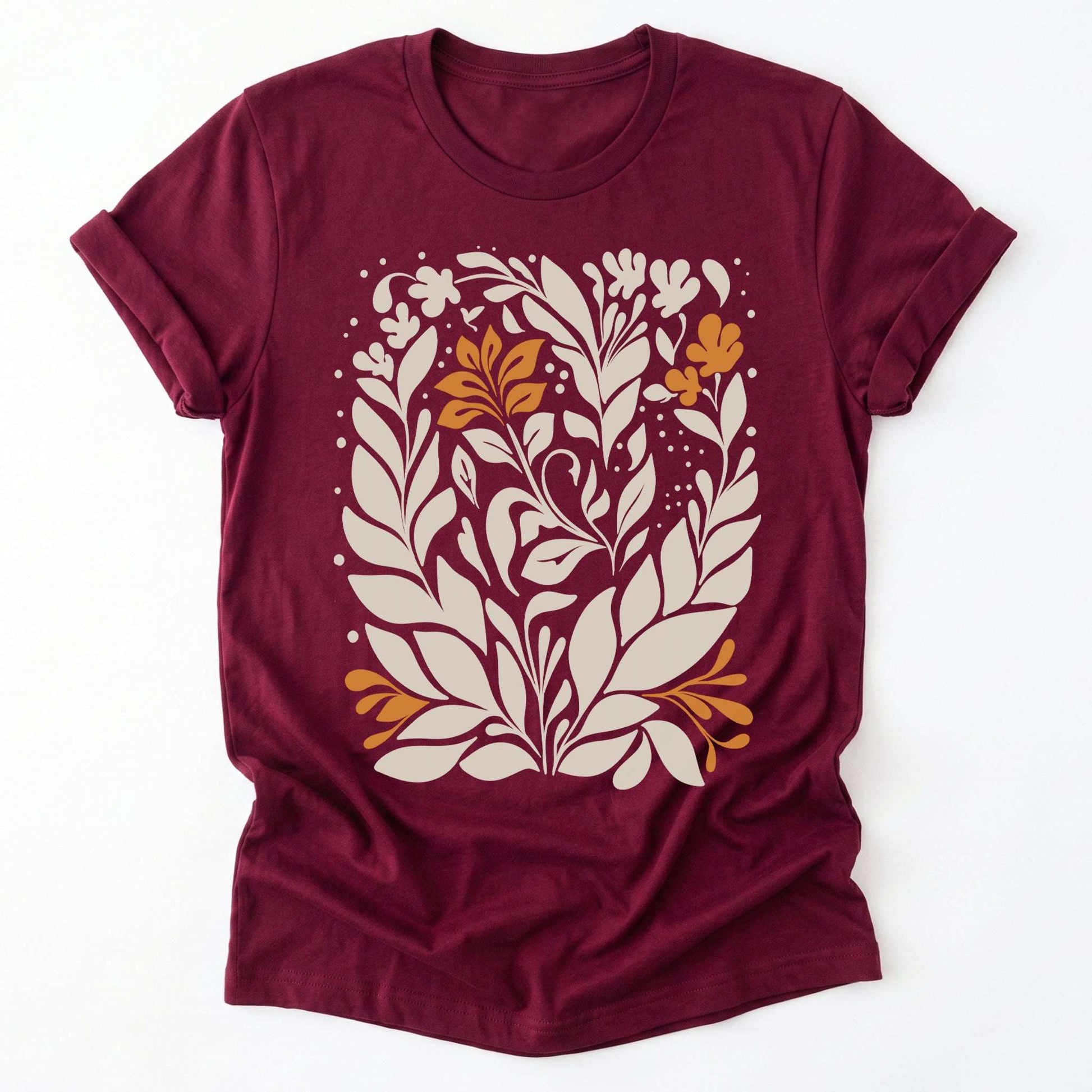 Boho Folk Floral Classic T-Shirt