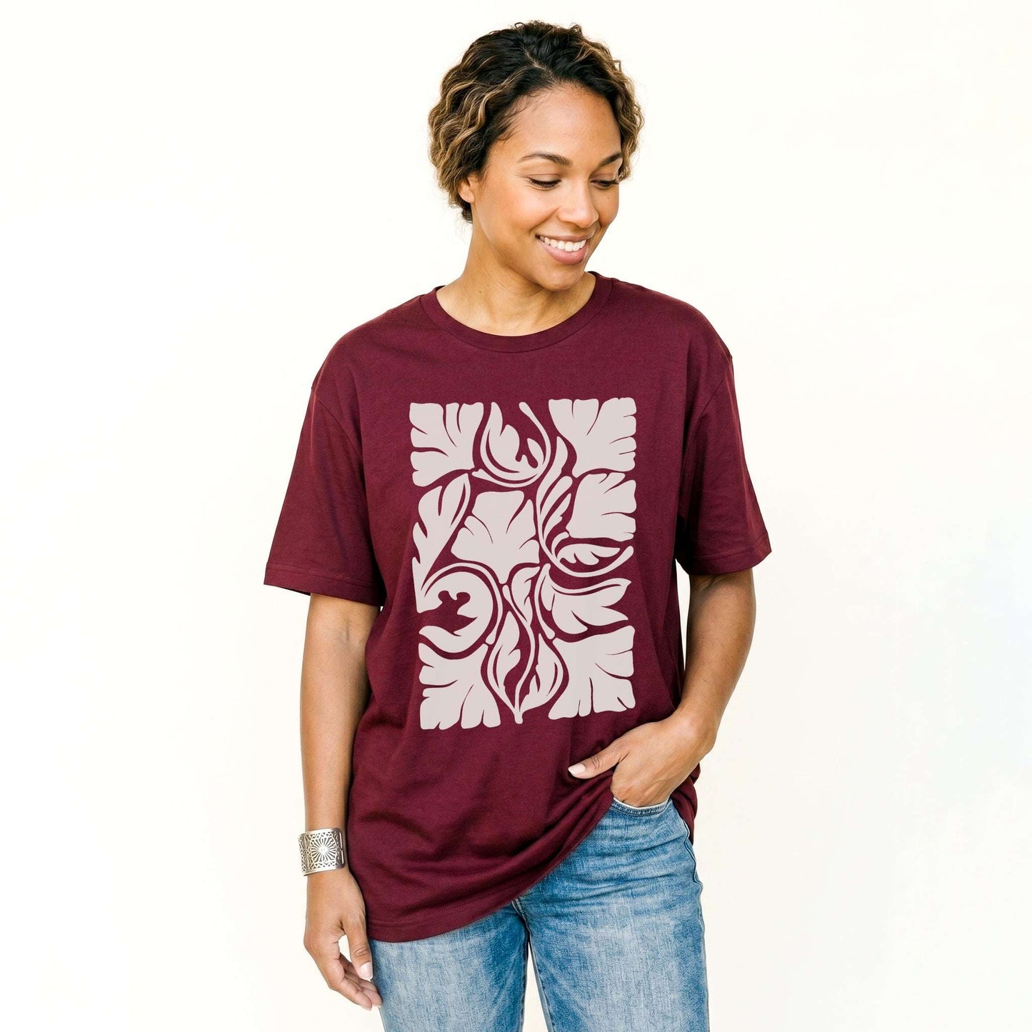 Abstract Flowers Classic T-Shirt