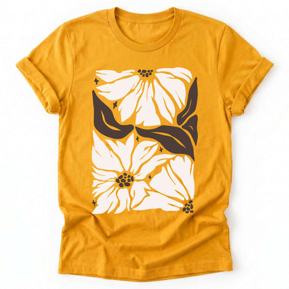 Abstract Retro Flowers Classic T-Shirt