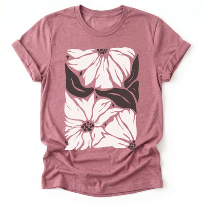 Abstract Retro Flowers Classic T-Shirt