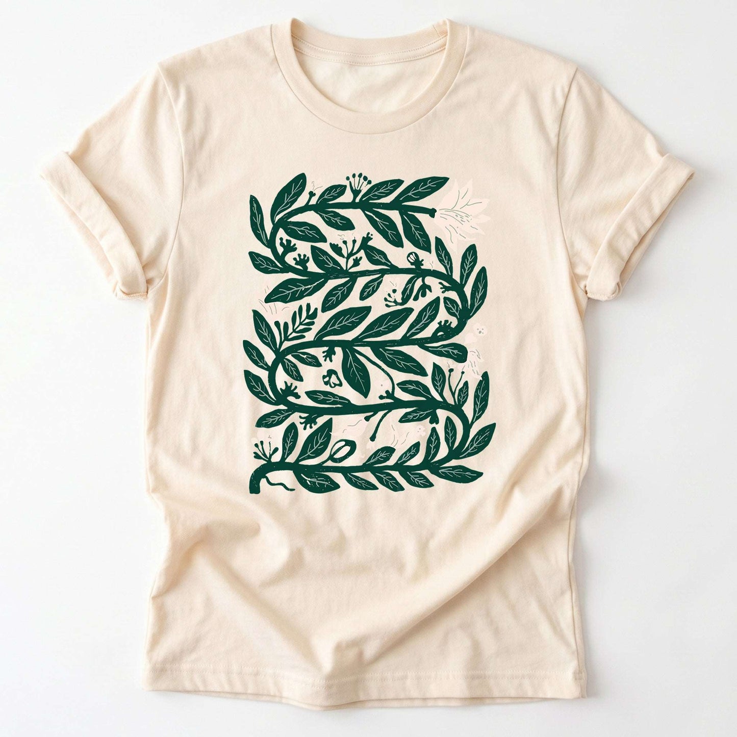 Intertwined Leaves & Blooms Classic T-Shirt