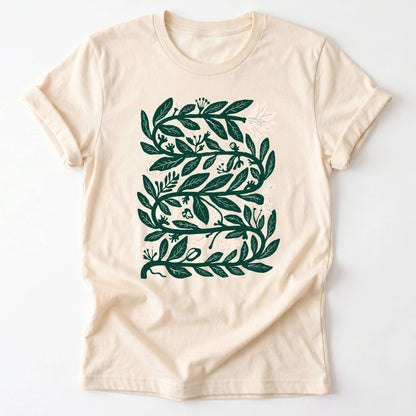 Intertwined Leaves & Blooms Classic T-Shirt