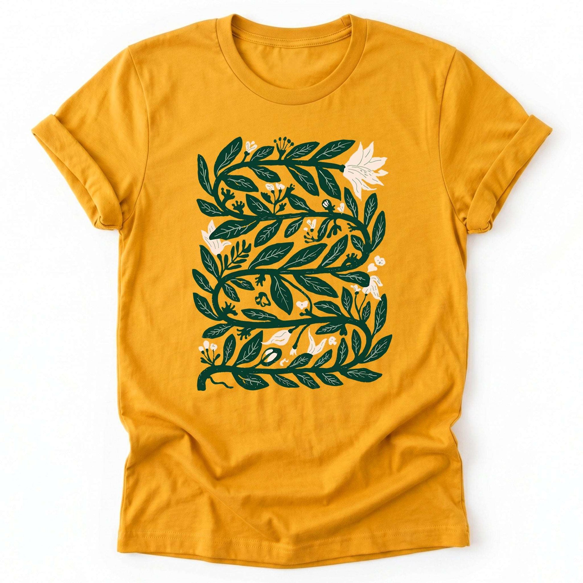 Intertwined Leaves & Blooms Classic T-Shirt