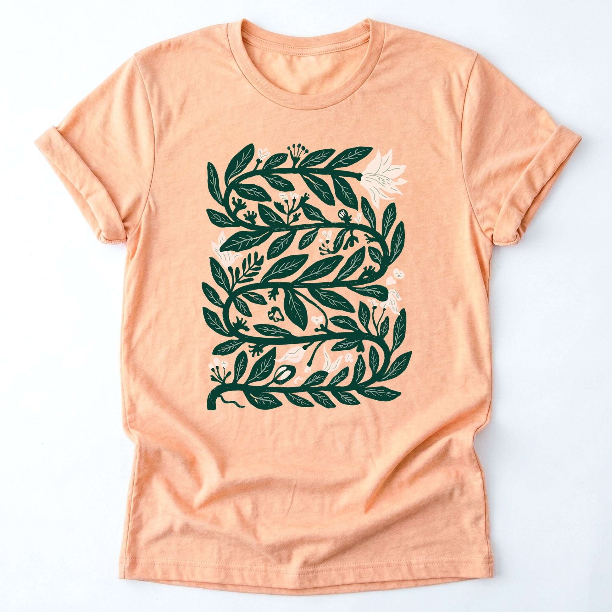 Intertwined Leaves & Blooms Classic T-Shirt