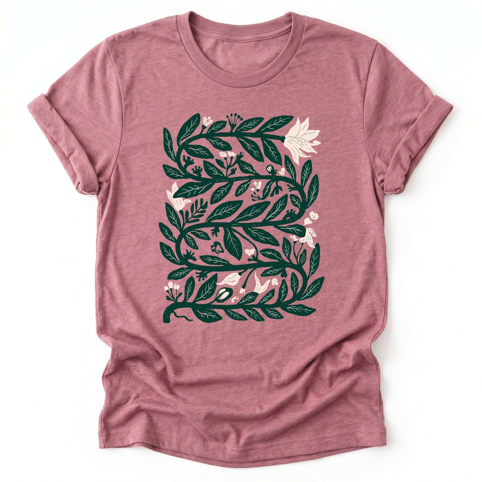 Intertwined Leaves & Blooms Classic T-Shirt