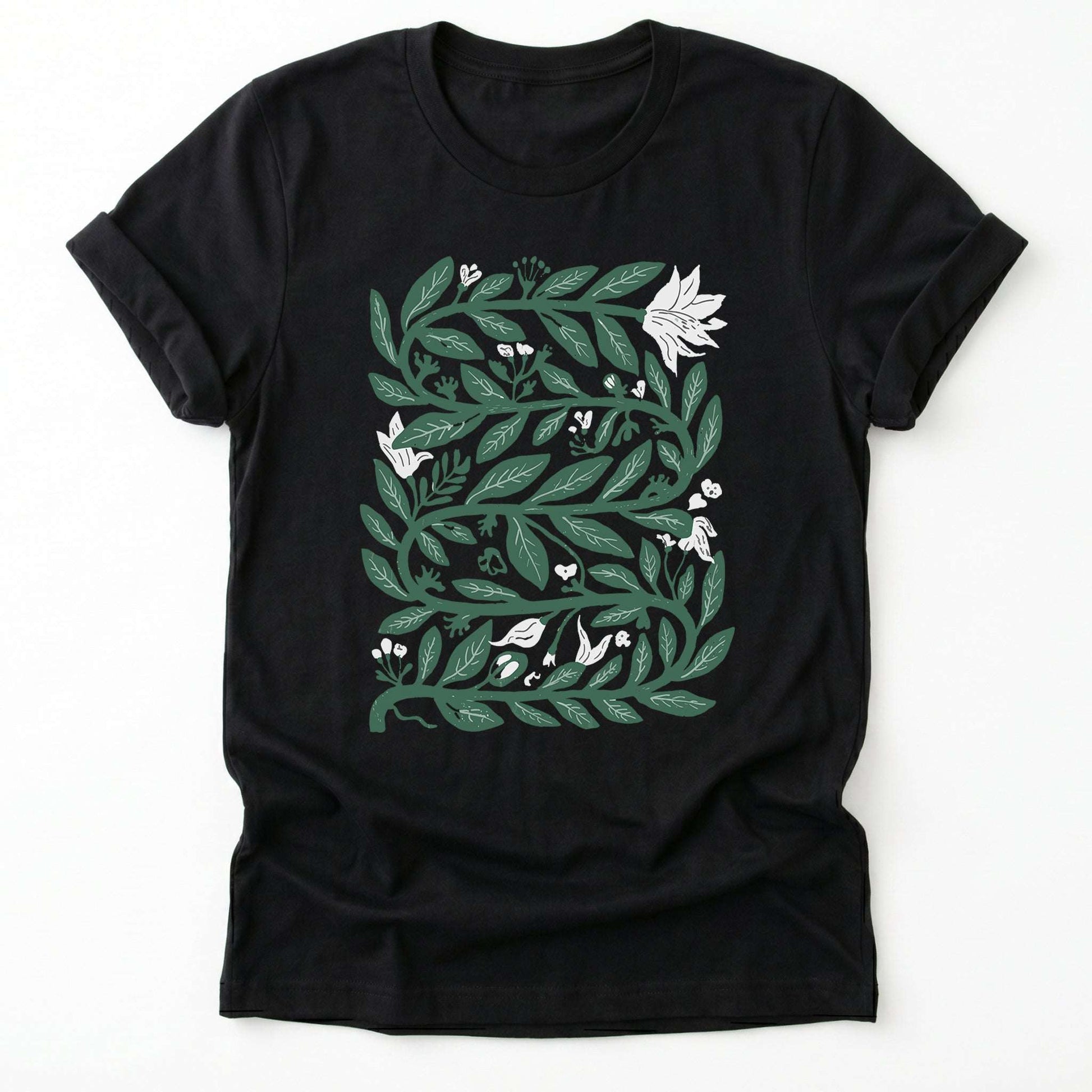 Intertwined Leaves & Blooms Classic T-Shirt
