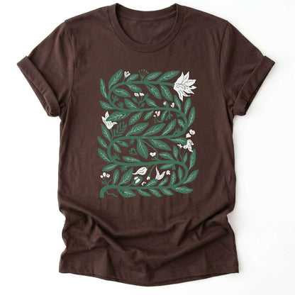 Intertwined Leaves & Blooms Classic T-Shirt