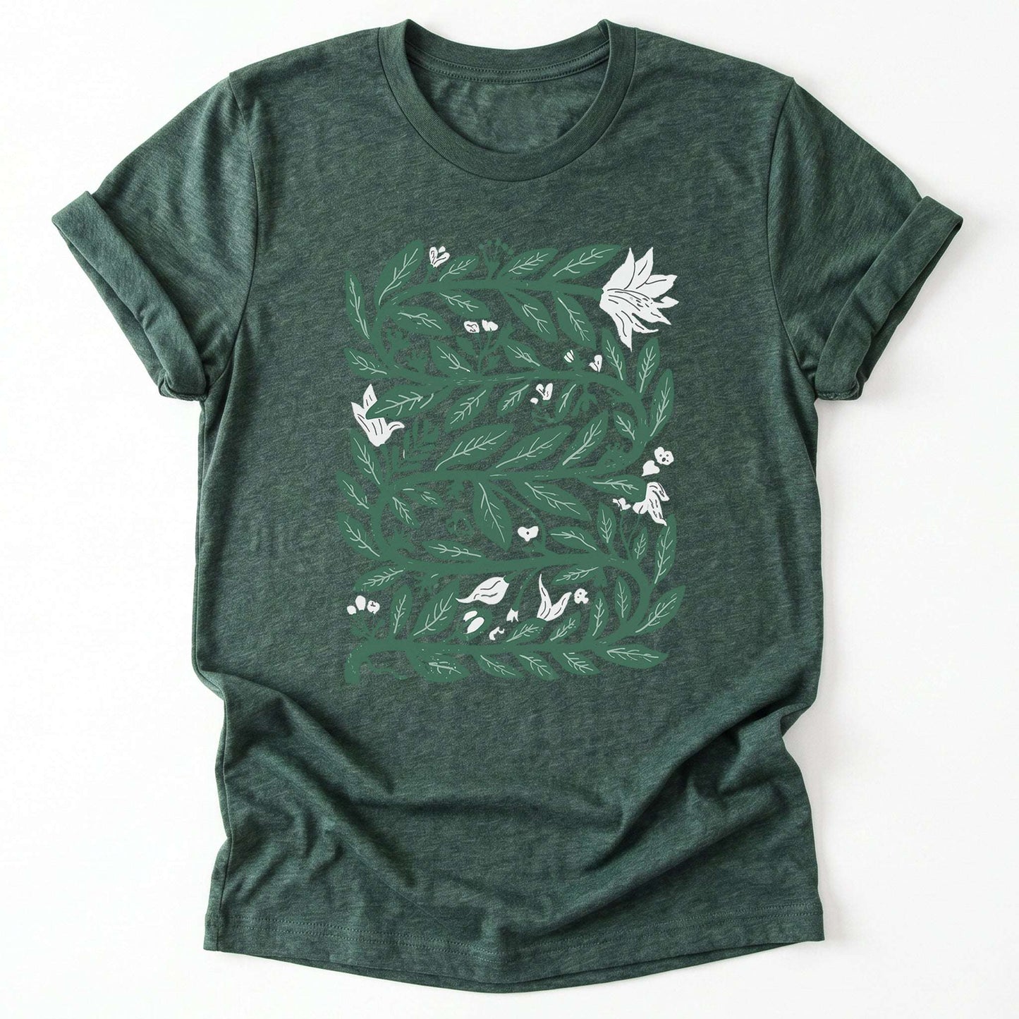 Intertwined Leaves & Blooms Classic T-Shirt