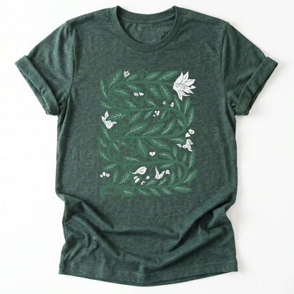Intertwined Leaves & Blooms Classic T-Shirt