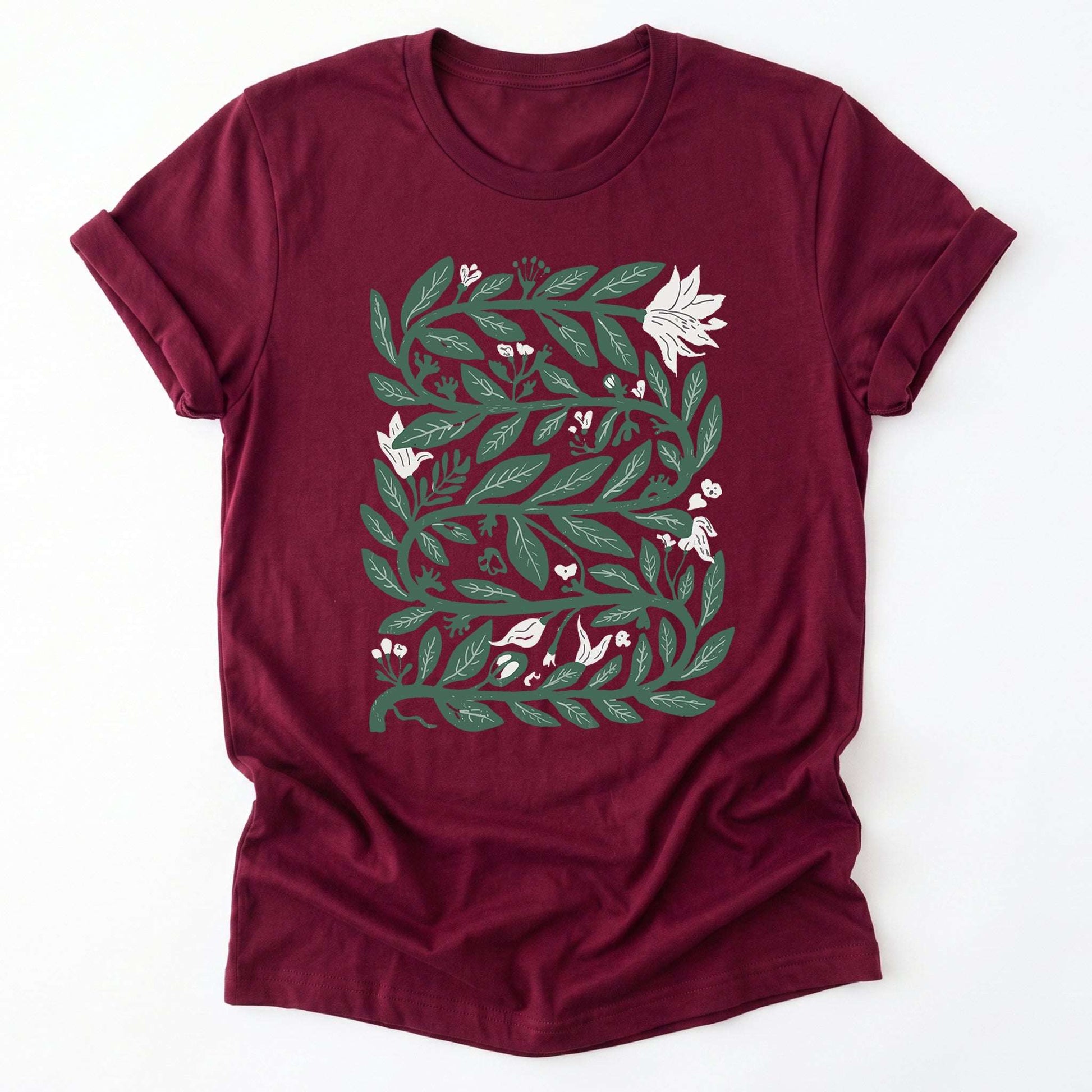 Intertwined Leaves & Blooms Classic T-Shirt