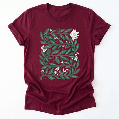 Intertwined Leaves & Blooms Classic T-Shirt