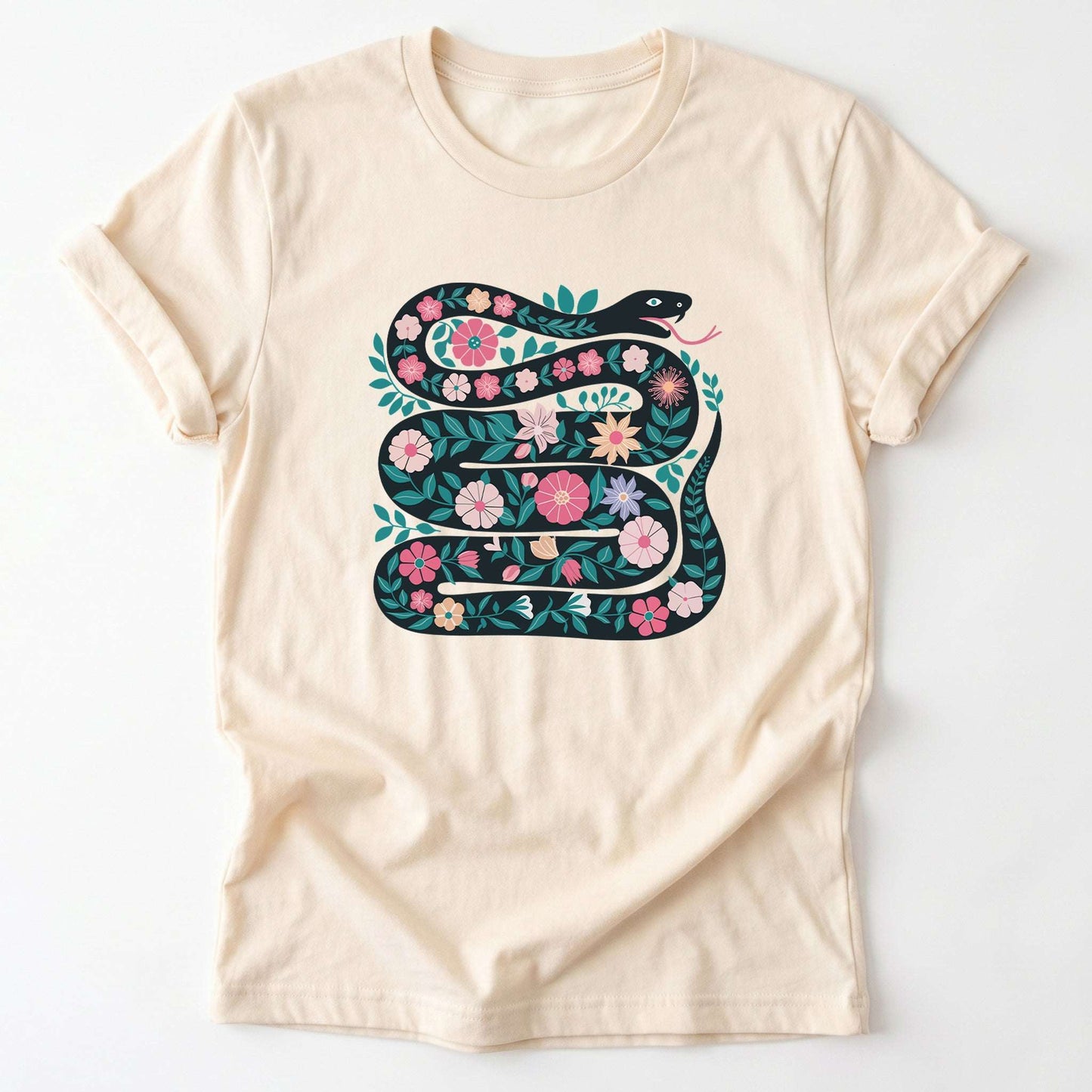 Floral Snake Classic T-Shirt